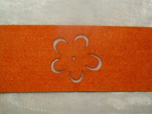 Tischband Filz orange