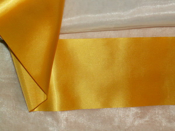 Tischband Satin 112mm 25 Meter gelb