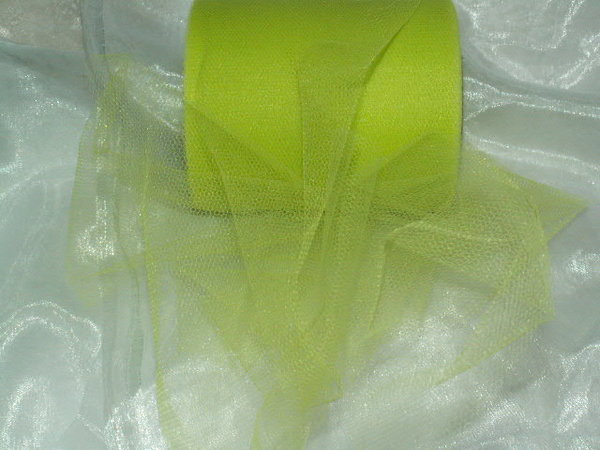 Tüllband  100 mm Hochzeit hell grün