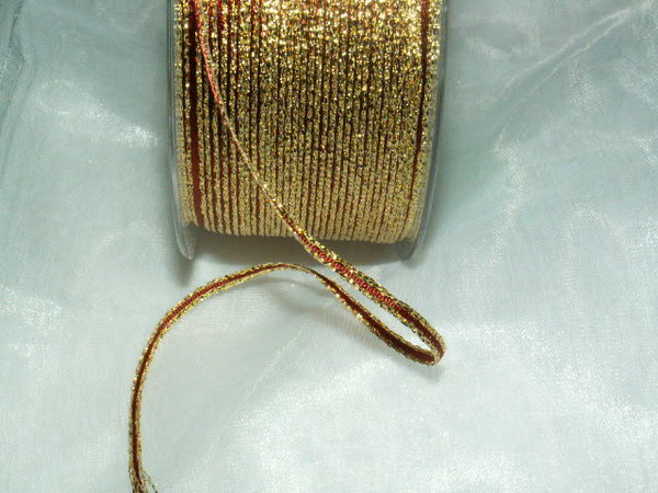 Band 3mm zimt-gold 10 Meter