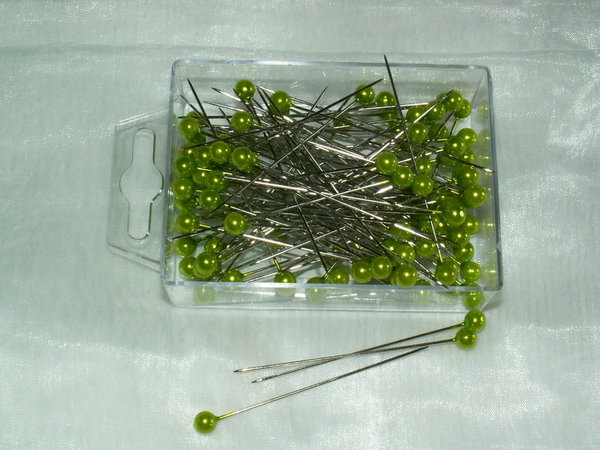 Perlennadeln 6mm hell grün