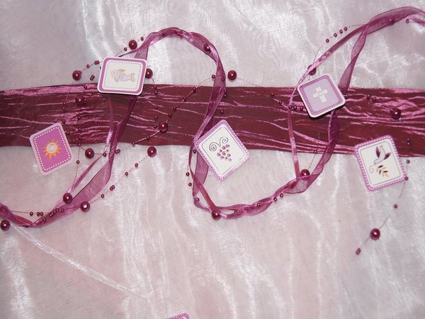 Perlenkette 10 Meter pink fuchsia