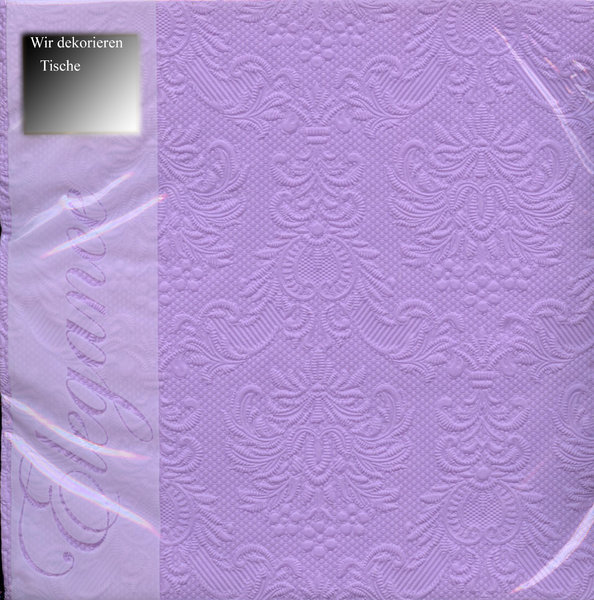 Servietten A 145 eleganz light purple hell lila