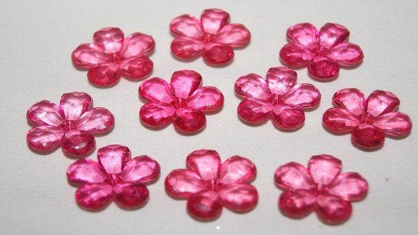 Blüten Acryl pink