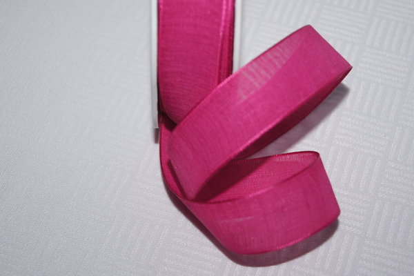 Schmuckband Leinenoptik 22mm pink