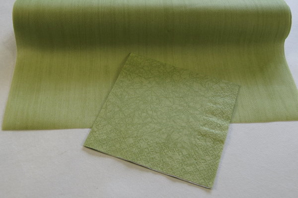 Tischläufer 40cm breit grün